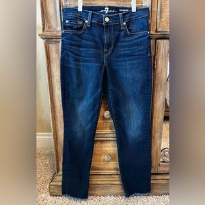 7 For All Mankind Roxanne ankle straight leg jean size 28